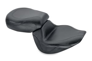 Yamaha Road Star Warrior 1700 One-Piece Motorcycle Seat - Mustang Motorcycle - Sport Touring - Black - `02-`03